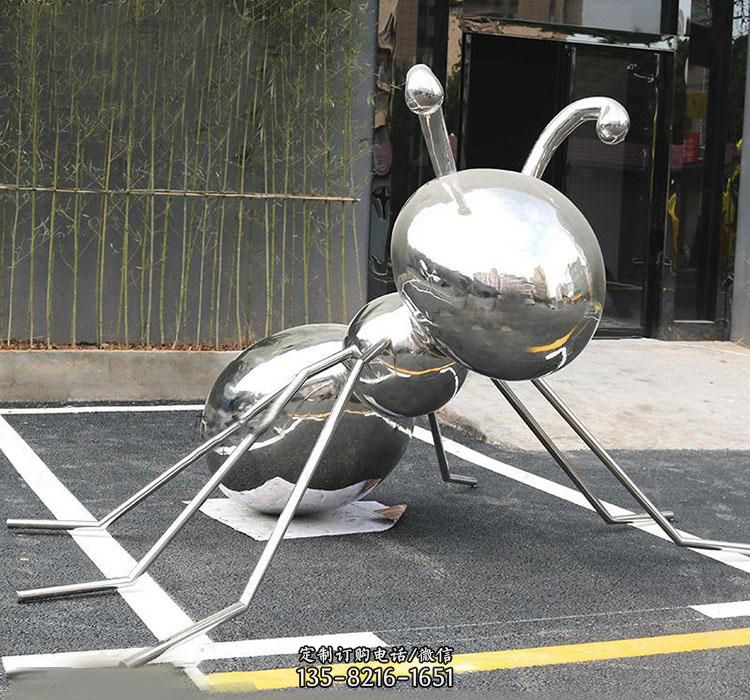 不锈钢蚂蚁动物雕塑 不锈钢蚂蚁动物雕塑