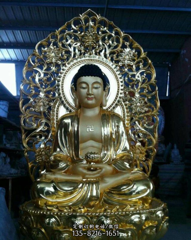 购买三宝佛铜雕寺庙佛像雕塑三宝佛铜雕寺庙佛像雕塑有什么用中源雕塑