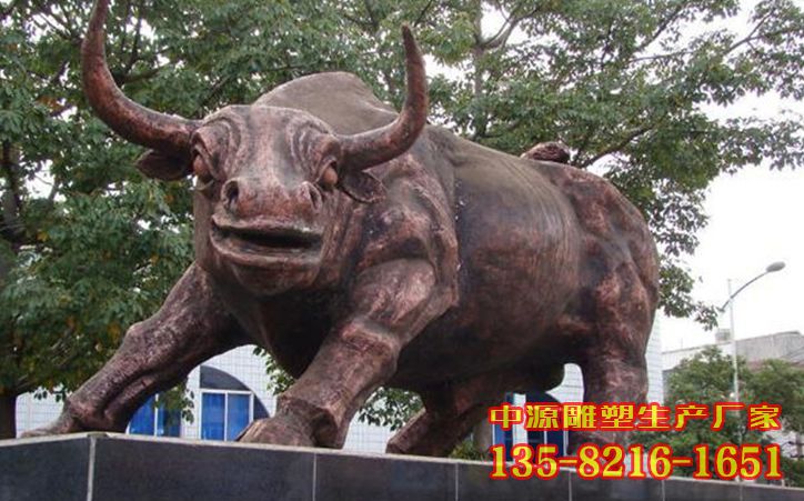 深圳开拓牛铜雕企业文化雕塑摆件 深圳开拓牛铜雕企业文化雕塑摆件