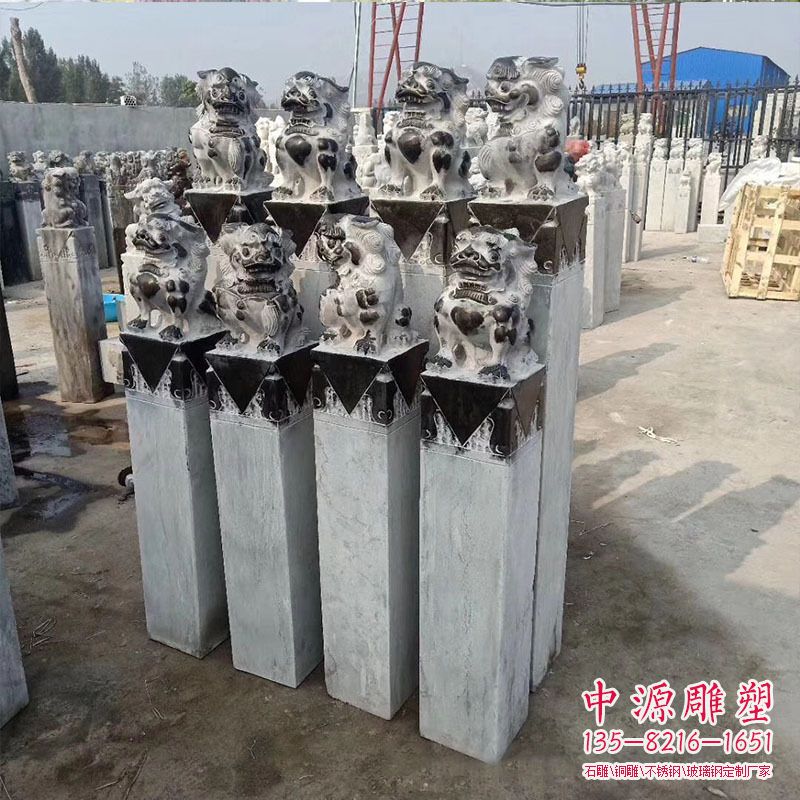 青石栓马柱 青石栓马柱