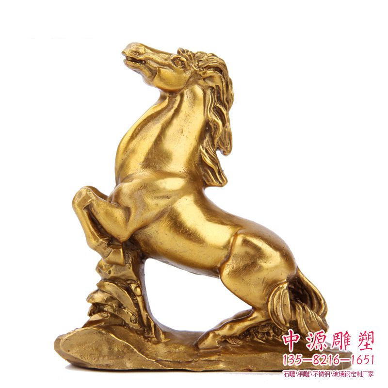 生肖马-铸铜鎏金动物雕塑摆件