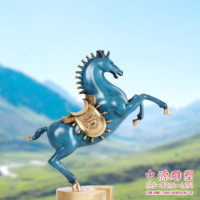仿景泰蓝铜雕马 仿景泰蓝铜雕马
