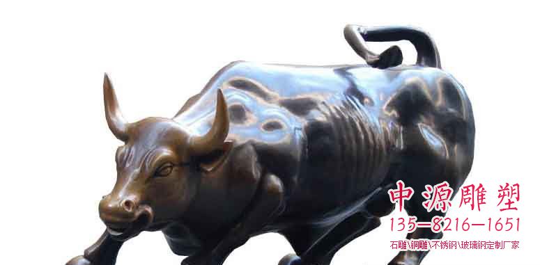 玻璃钢仿铜牛公园动物雕塑_2 玻璃钢仿铜牛公园动物雕塑_2