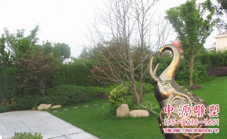 公园抽象小象动物铜雕 公园抽象小象动物铜雕