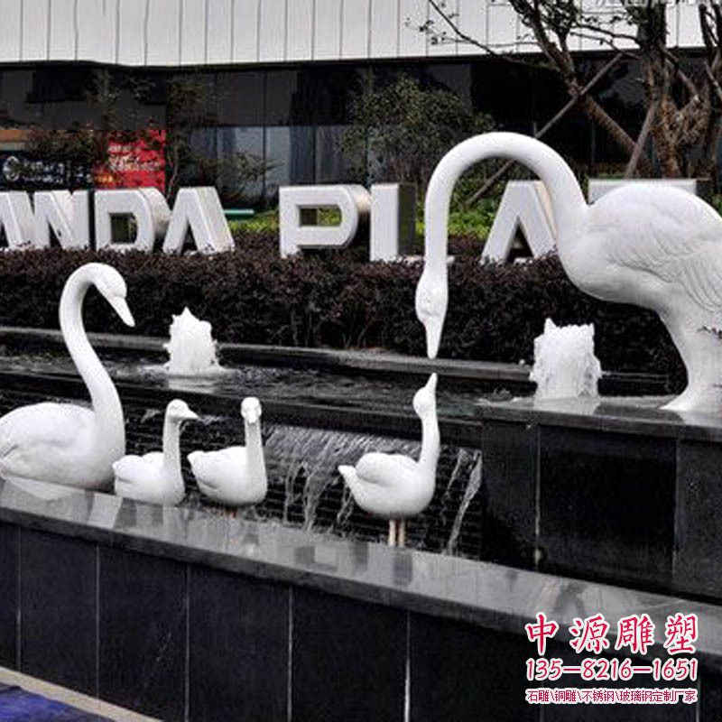 玻璃钢天鹅雕塑-园林水景装饰动物都雕塑摆件 玻璃钢天鹅雕塑-园林水景装饰动物都雕塑摆件