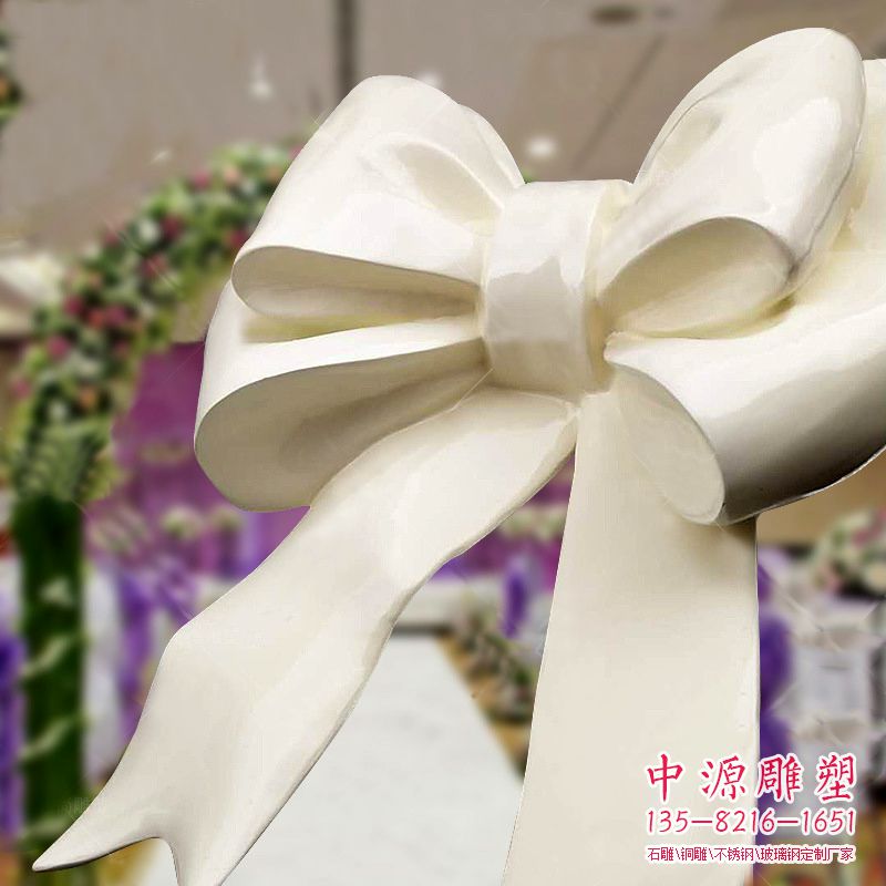 玻璃钢蝴蝶结雕塑-酒店婚庆装饰美陈雕塑 玻璃钢蝴蝶结雕塑-酒店婚庆装饰美陈雕塑
