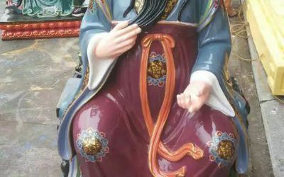 玻璃钢彩绘庙宇太岁雕塑