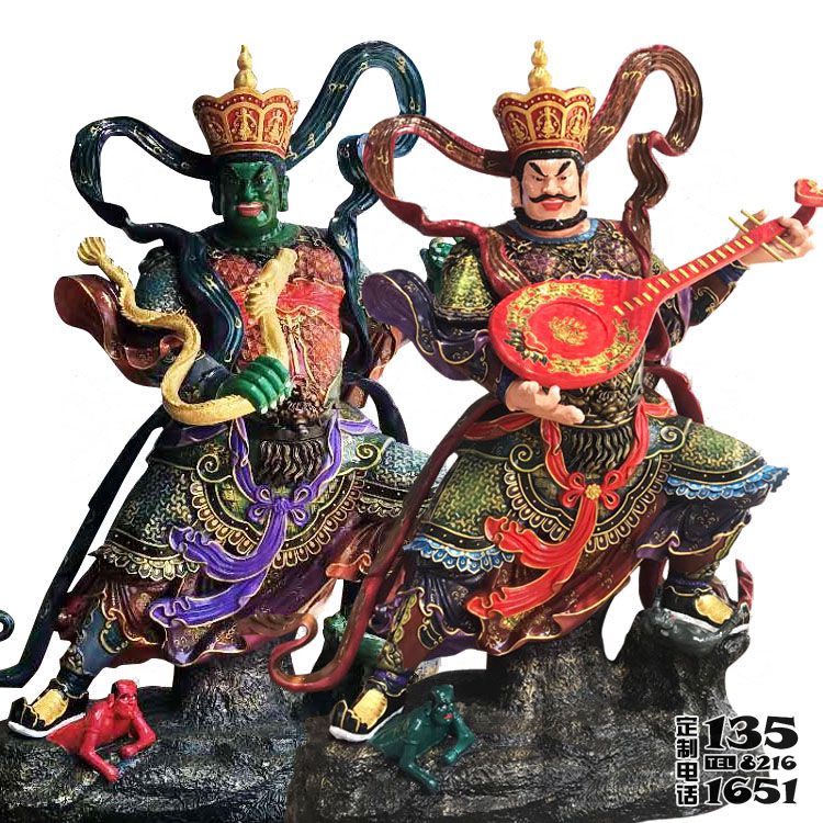 玻璃钢彩绘寺庙护法神佛八大金刚雕塑 玻璃钢彩绘寺庙护法神佛八大金刚雕塑