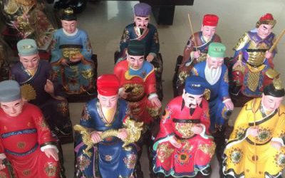 玻璃钢彩绘庙宇神佛太岁雕塑