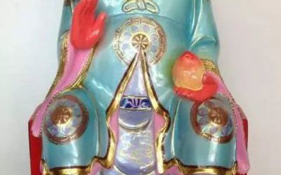 玻璃钢彩绘寺庙供奉神佛金辩太岁雕塑