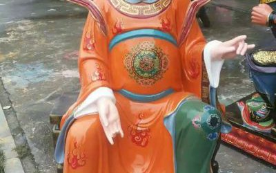 景区人物玻璃钢树脂彩绘太岁雕塑