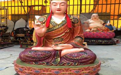 寺庙景区大型玻璃钢彩绘佛像地藏王雕塑