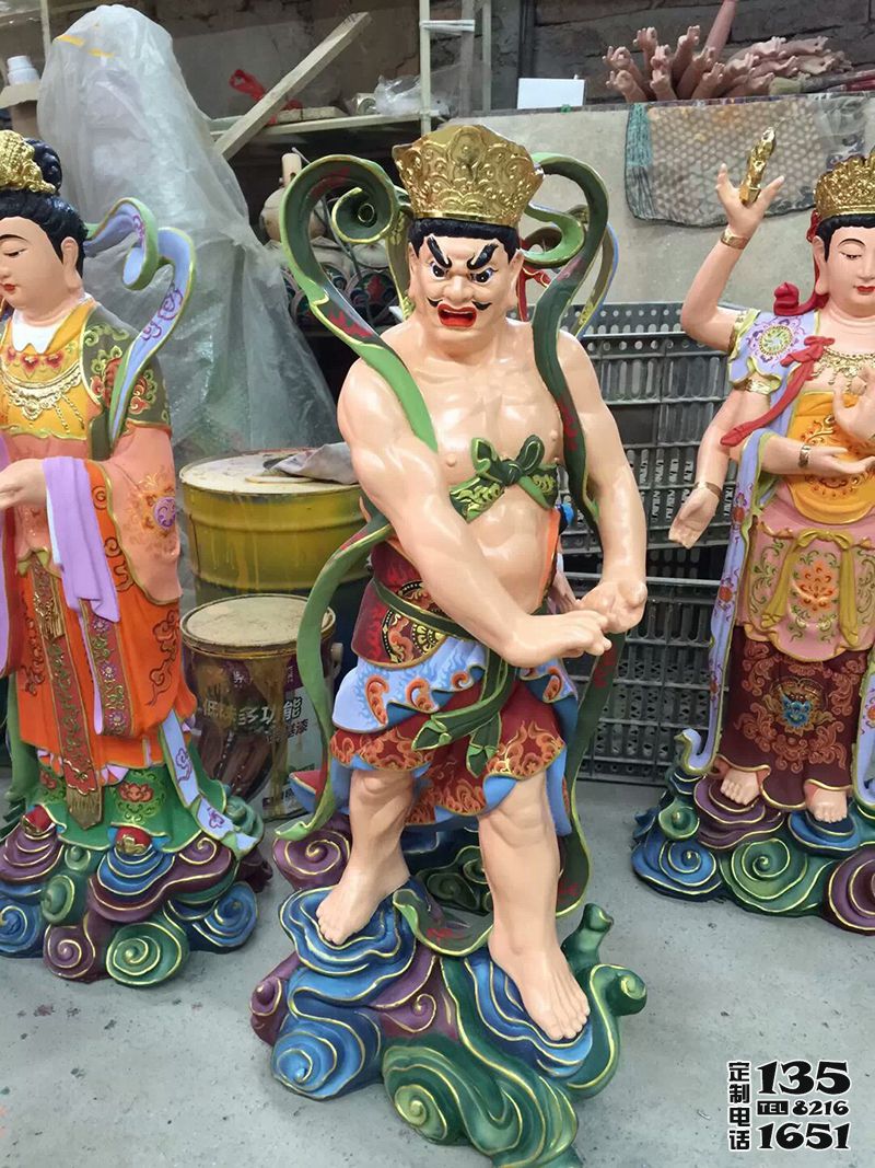 寺庙菩萨佛像玻璃钢彩绘二十四诸天雕塑 寺庙菩萨佛像玻璃钢彩绘二十四诸天雕塑