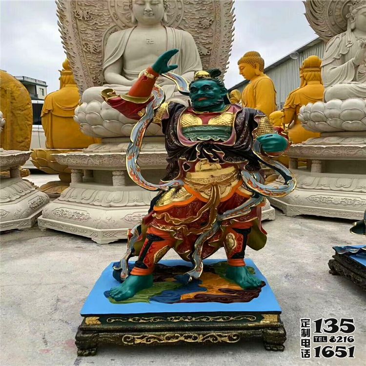 大型景观佛像玻璃钢彩绘十二神将雕塑 大型景观佛像玻璃钢彩绘十二神将雕塑