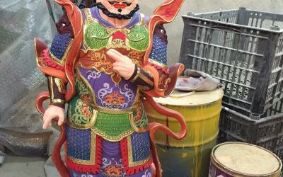 庙宇玻璃钢树脂彩绘神佛菩萨二十四诸天雕塑