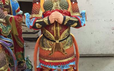 菩萨玻璃钢彩绘寺庙二十四诸天雕塑