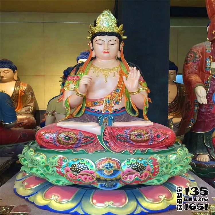 玻璃钢彩绘寺庙景区观音菩萨雕塑 玻璃钢彩绘寺庙景区观音菩萨雕塑
