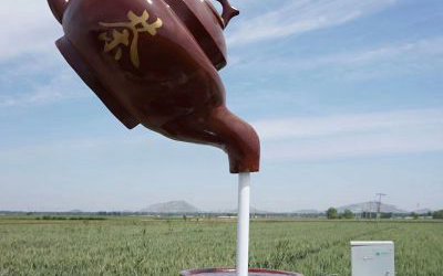 庭院创意玻璃钢悬浮流水喷泉天壶雕塑