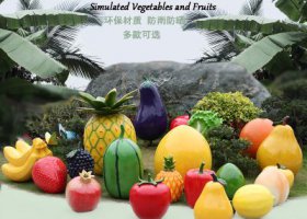 水果雕塑-农场景观仿真水果玻璃钢模型摆件园区装饰