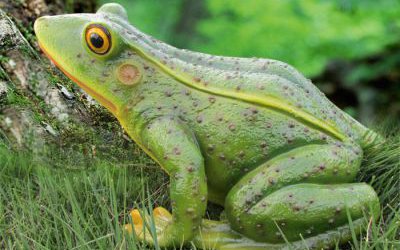 游乐场玻璃钢仿真青蛙雕塑