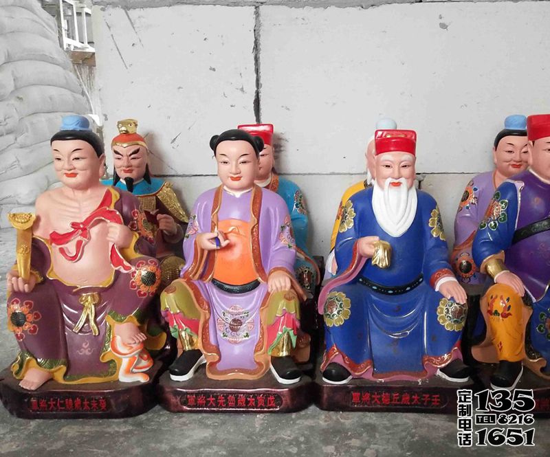 玻璃钢彩绘寺庙供奉神佛人物景观太岁雕塑 玻璃钢彩绘寺庙供奉神佛人物景观太岁雕塑