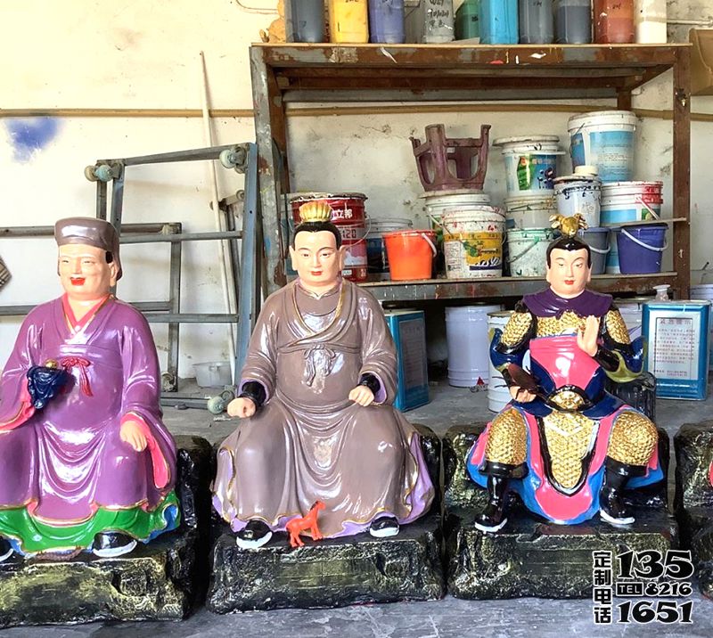 庙宇供奉玻璃钢彩绘太岁雕塑 庙宇供奉玻璃钢彩绘太岁雕塑