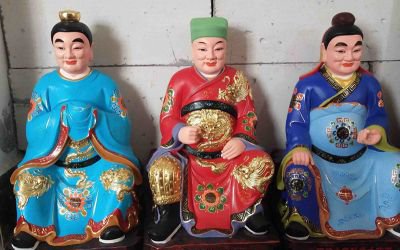 玻璃钢彩绘寺庙供奉太岁雕塑