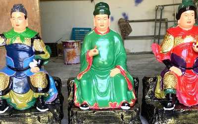 寺庙玻璃钢彩绘供奉神佛太岁雕塑