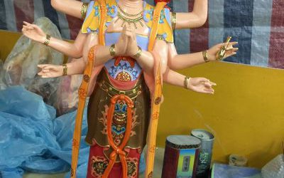 玻璃钢彩绘寺庙菩萨二十四诸天雕塑