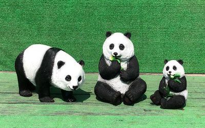 动物园景观玻璃钢仿真动物熊猫雕塑