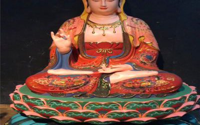 玻璃钢彩绘寺庙景区大型供奉菩萨观音雕塑