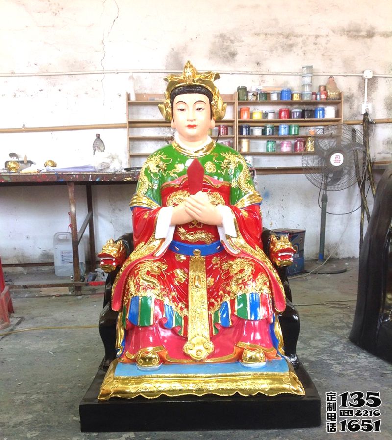 玻璃钢彩绘寺庙供奉十二老母雕塑 玻璃钢彩绘寺庙供奉十二老母雕塑