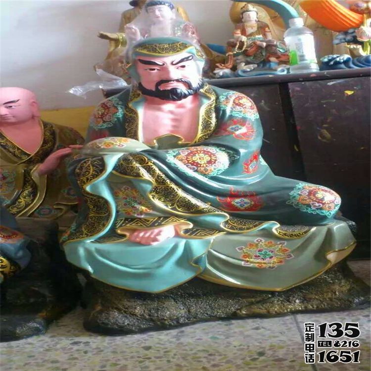 玻璃钢彩绘寺庙景区供奉佛像十八罗汉雕塑 玻璃钢彩绘寺庙景区供奉佛像十八罗汉雕塑