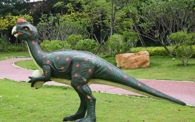 户外草坪玻璃钢仿真彩绘仿真动物恐龙雕塑