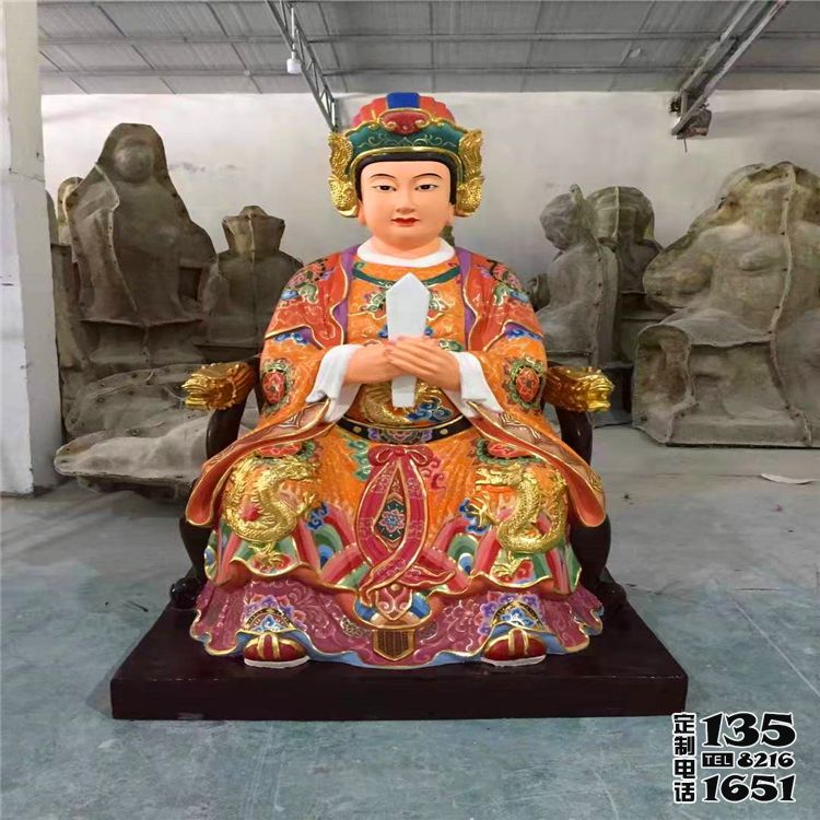 玻璃钢彩绘树脂神像王母娘娘雕塑 玻璃钢彩绘树脂神像王母娘娘雕塑