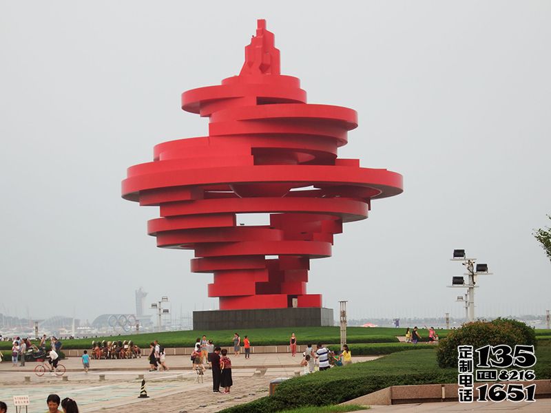 玻璃钢抽象艺术户外广场大型景观雕塑