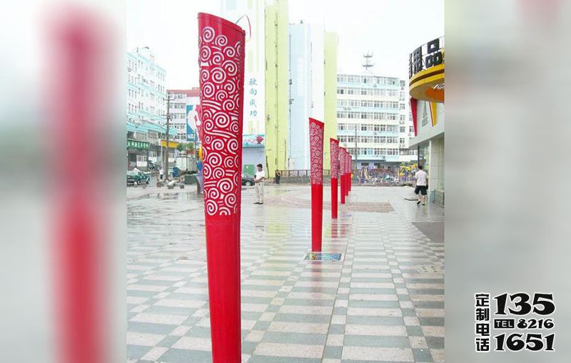 广场公园玻璃钢户外火炬雕塑 广场公园玻璃钢户外火炬雕塑