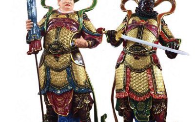 寺庙摆放玻璃钢仿真四大天王神像雕塑