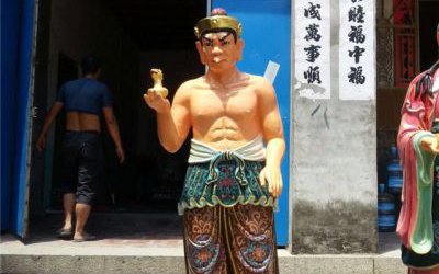 比沙门天王玻璃钢彩绘32应身神像