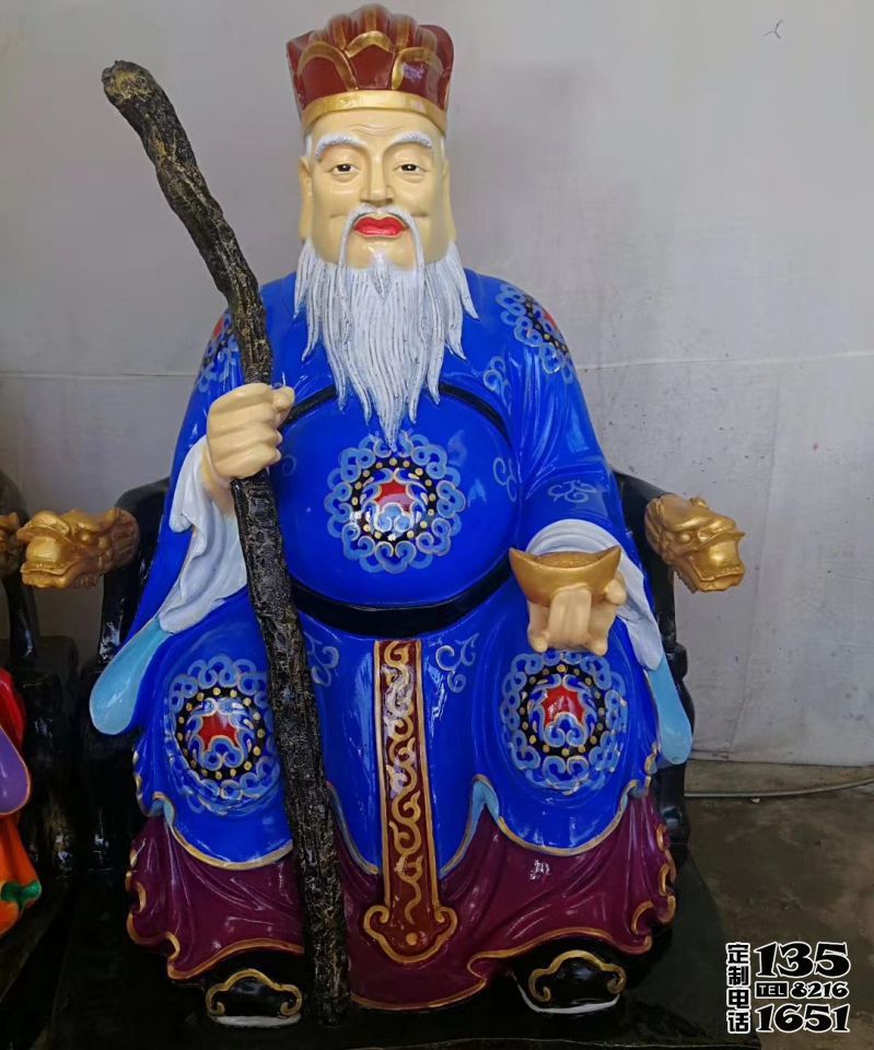 玻璃钢彩绘寺庙佛像土地公雕塑 玻璃钢彩绘寺庙佛像土地公雕塑