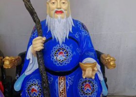 玻璃钢彩绘寺庙佛像土地公雕塑