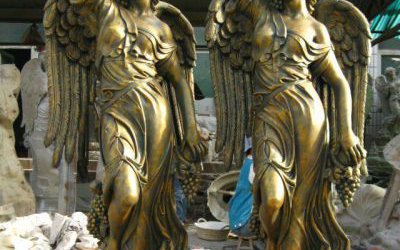 玻璃钢四季女神仿铜人物户外广场景观女神雕塑