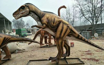 景区玻璃钢大型远古仿真动物恐龙雕塑