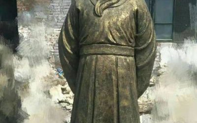 玻璃钢仿铜校园广场古代历史名人铸铜法制廉政包拯雕塑