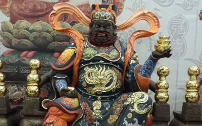 五路财神之武财神玻璃钢彩绘寺庙财神雕塑