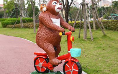 游乐场玻璃钢卡通熊出没熊大雕塑