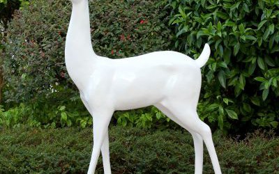 别墅小区玻璃钢仿真鹿雕塑