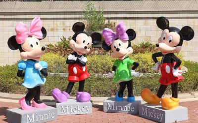 商场影院玻璃钢卡通动画片米老鼠雕塑