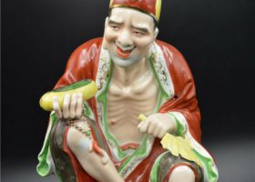 玻璃钢彩绘寺庙佛像济公雕塑