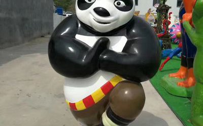 商场影院玻璃钢卡通动漫功夫熊猫阿宝雕塑